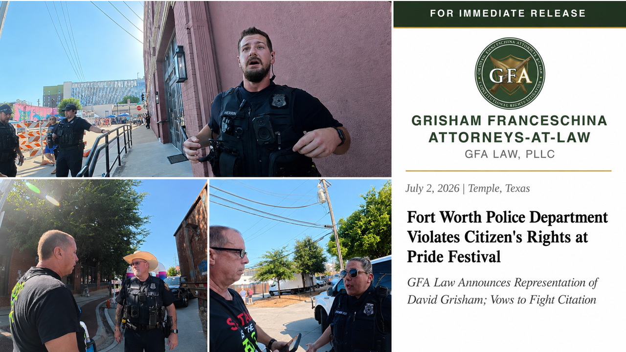 Street Preacher Challenges Fort Worth Citation After Trinity Pride Fest