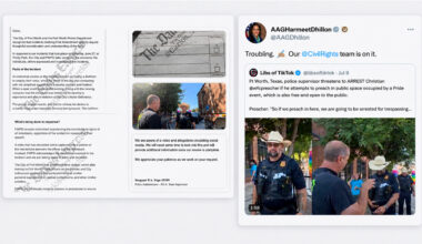 Fort Worth Pride Fest Police Video Lands On DOJ Civil Rights Chief’s Radar