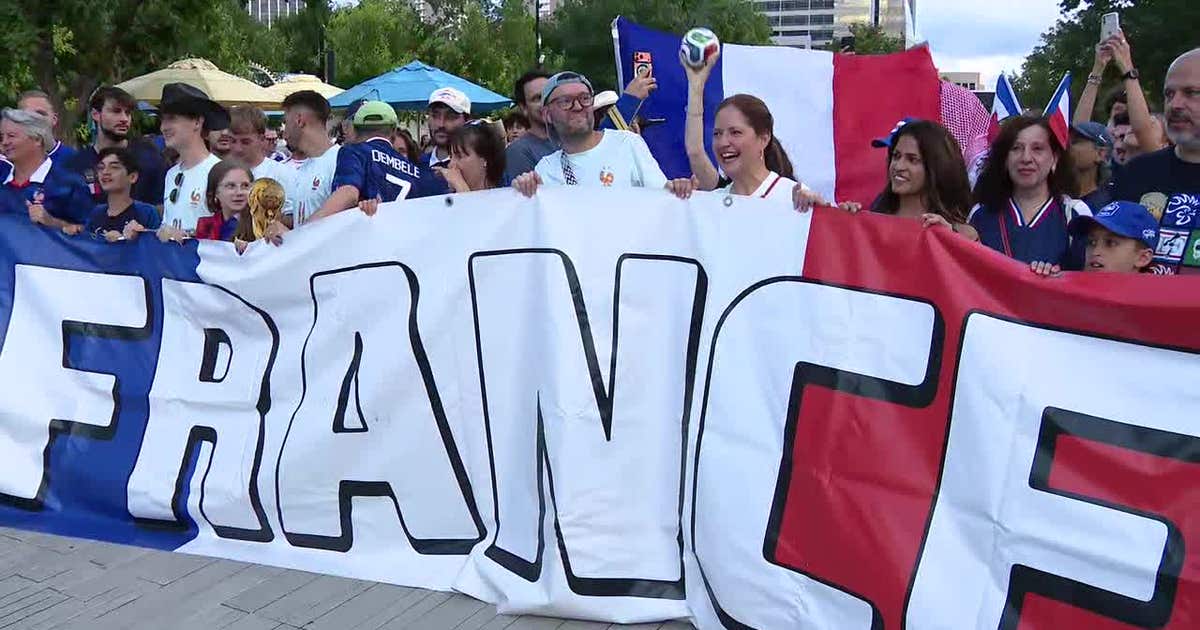 France soccer fans rally in Dallas ahead of World Cup semifinal match