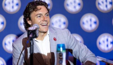 At SEC Media Days, Oklahoma QB John Mateer admits he’s eager to take on Texas, again, when healthy