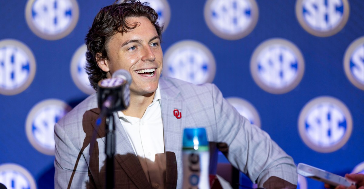 At SEC Media Days, Oklahoma QB John Mateer admits he’s eager to take on Texas, again, when healthy