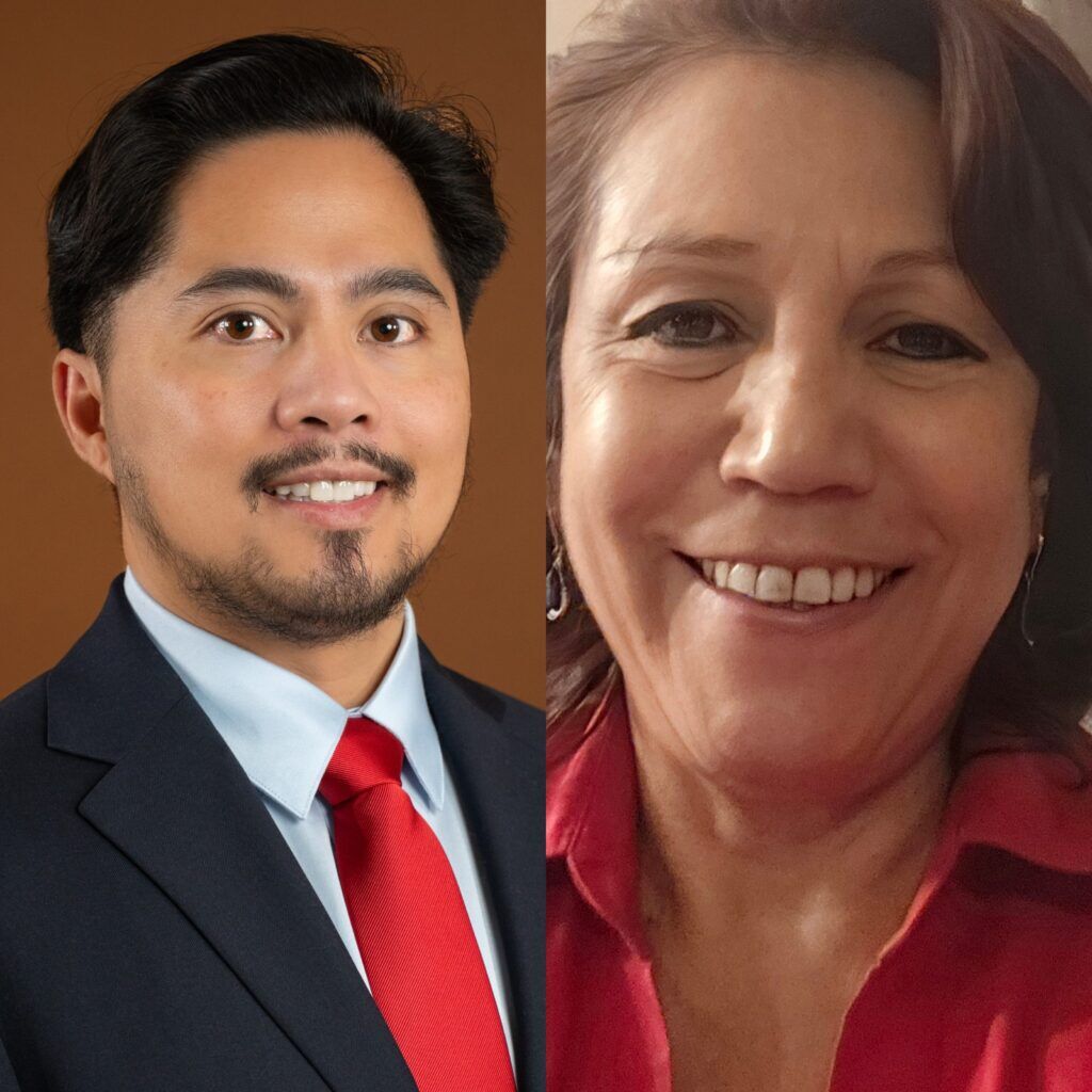 Headshots of Alexander Africa and Brenda Miller