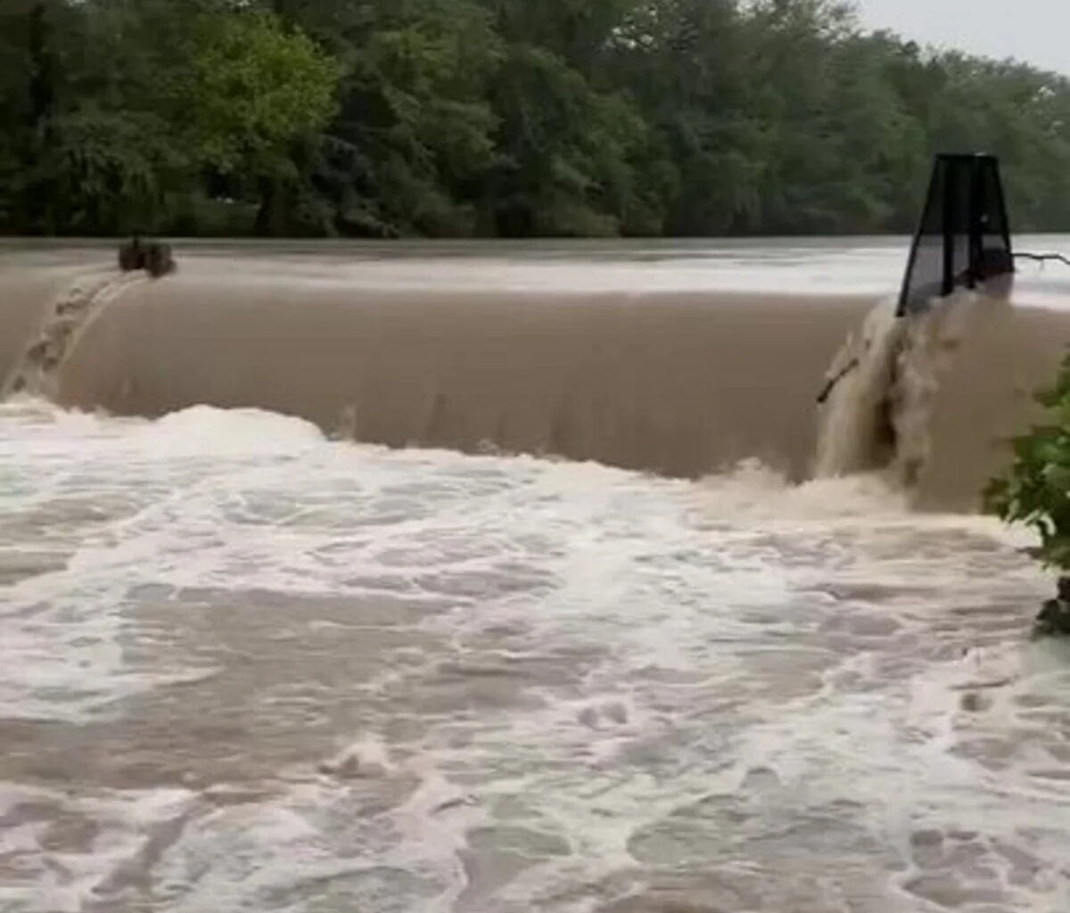 Floodwaters Surge Through Texas Town After Heavy Rain
