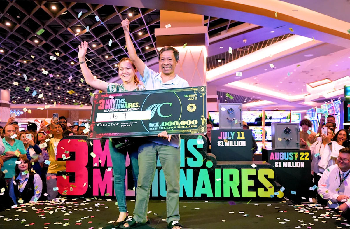 Garland, Texas Man Wins $ 1 million in Choctaw Casino & Resort – Durant's “3 Months. 3 Millionaires.” Promotion