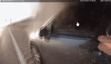 Texas police officer pulls driver from flaming vehicle during routine traffic stop