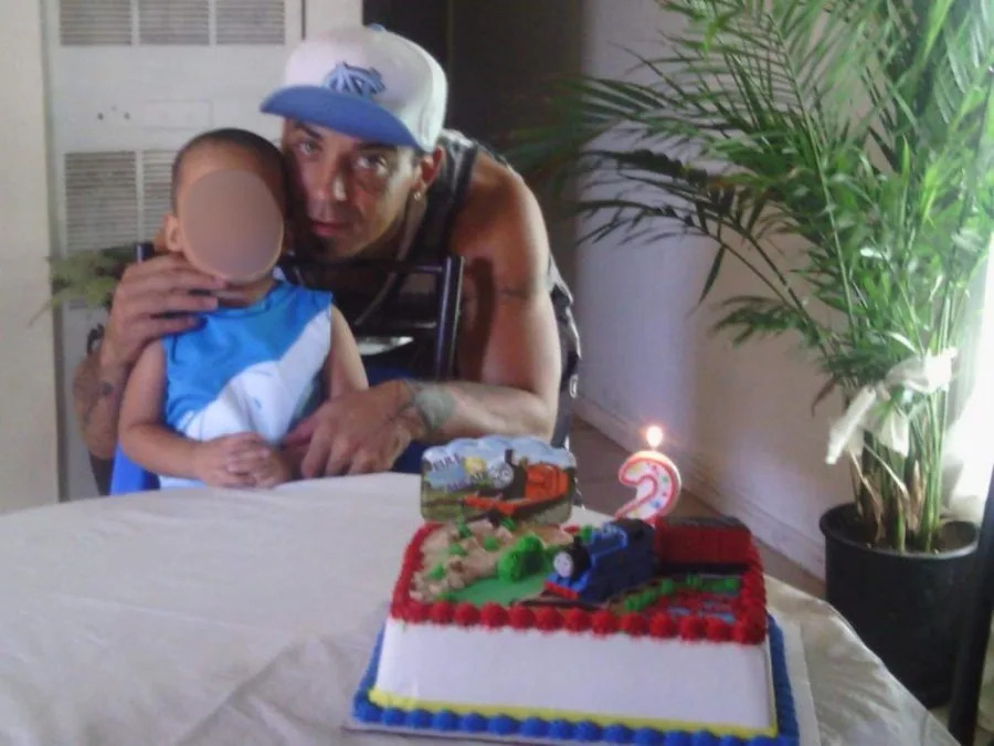 Orlando Robles and his son. Photo courtesy of Tawney, Acosta and Chaparro P.C. Truck Crash & Injury Attorneys.