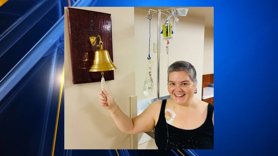 El Paso woman rings victory bell after leukemia treatment
