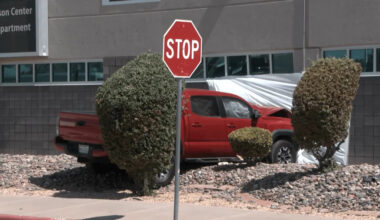Truck crashes into UMC garage in South-Central El Paso