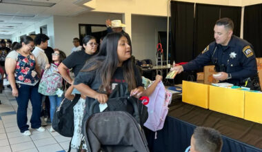 El Paso County Sheriff’s Office gives out backpacks to kids