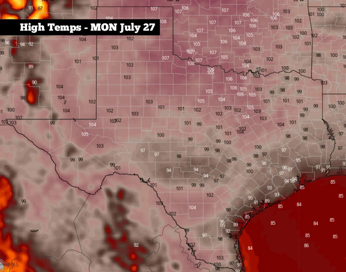 High heat to build over South Texas, but here's when to expect changes in the weather
