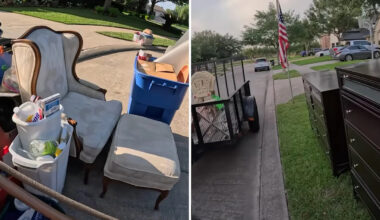 Texas curbside picker finds furniture, decor, and unopened supplies in upscale neighborhood