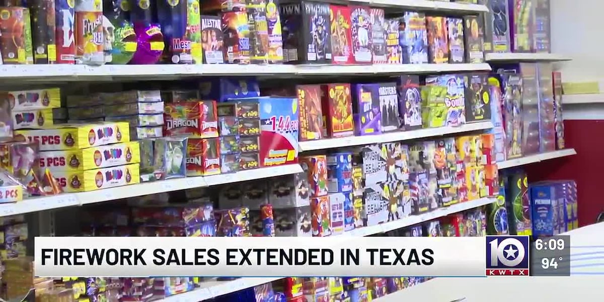 Texas firework sales extended to July 5th for America 250
