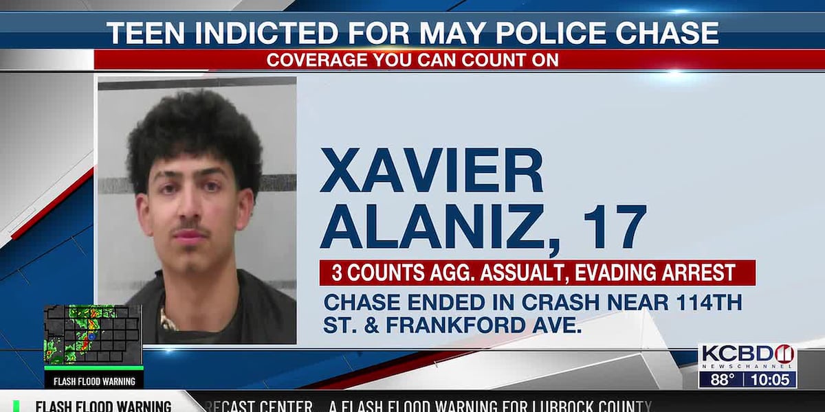 Lubbock teen indicted on assault, evading arrest charges after police chase in May