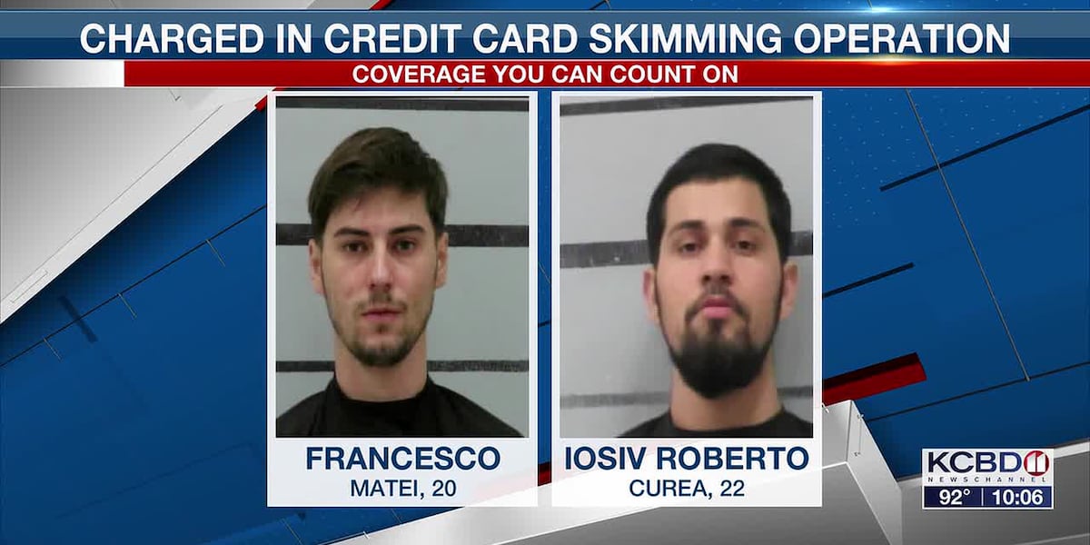 Two men face felony charges after credit card skimmer found at south Lubbock Walmart