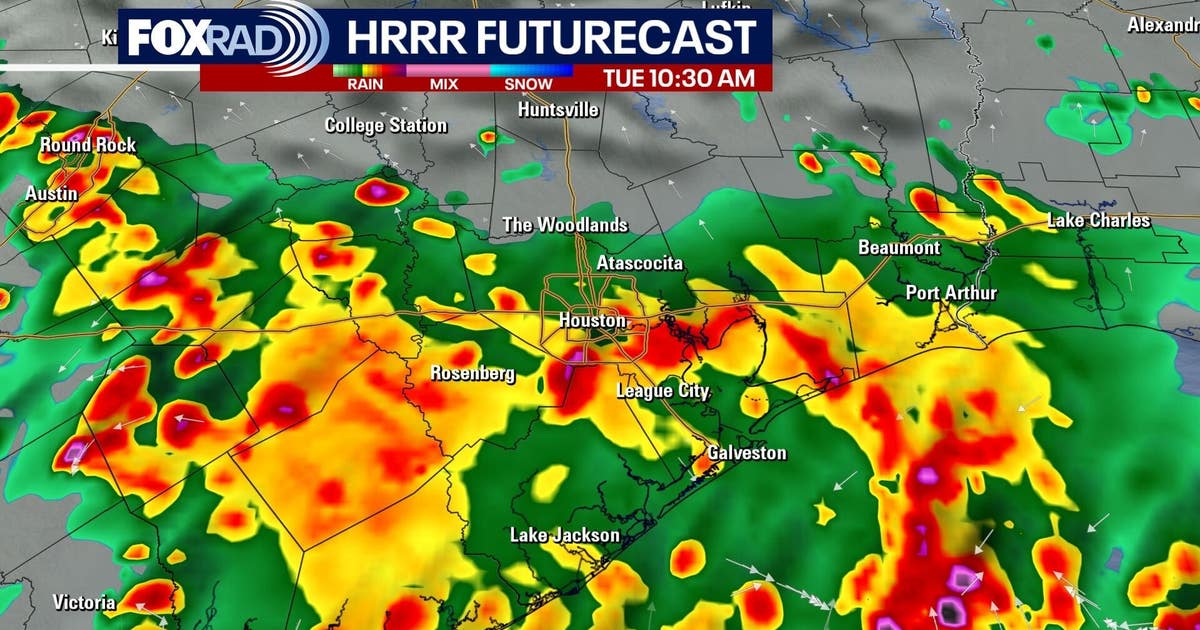 Houston weather: Heavy rain, street flooding Tuesday; radar