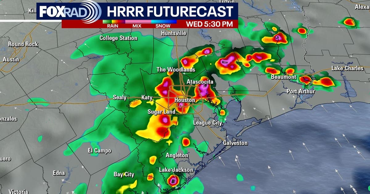 Houston weather: Wednesday downpours expected, flood threat