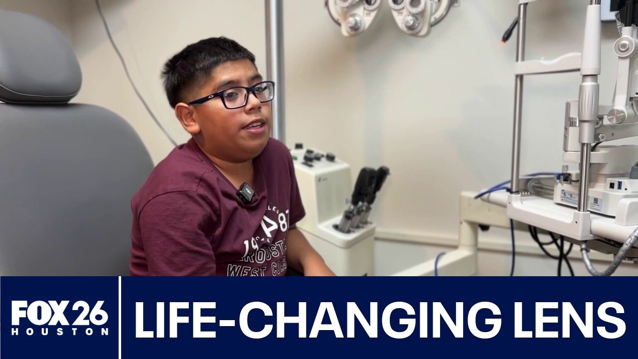 Contact lens helps Houston boy’s eyes match