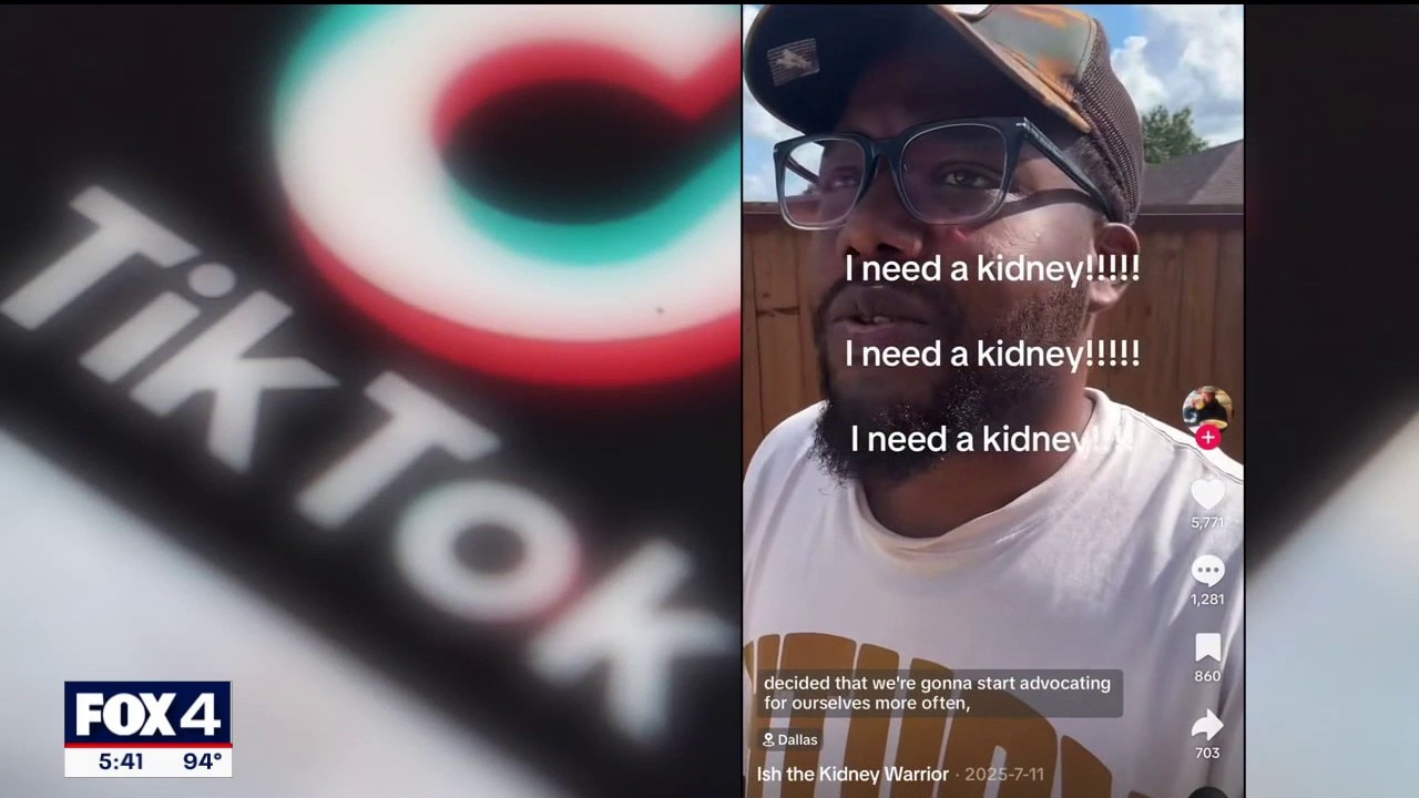 TikTok helps Texas man find life-saving kidney donor
