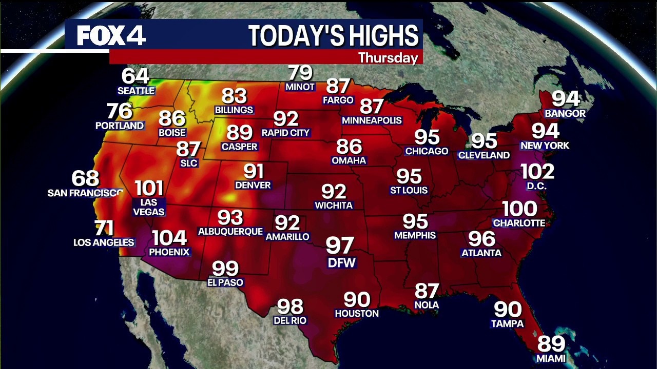 Dallas weather: July 2 morning forecast