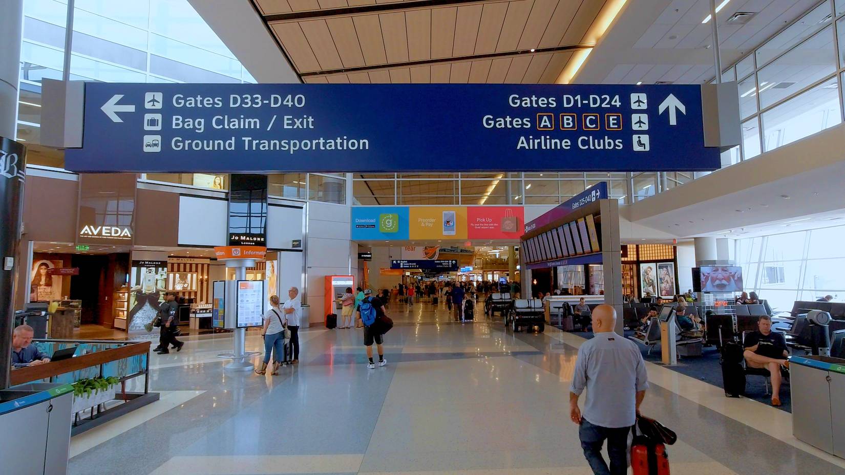 Departure Gates at Dallas-Fort Worth Airport (DFW), Dallas, Texas