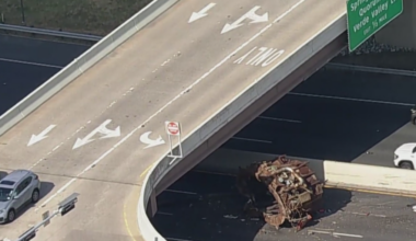 Southbound Dallas North Tollway closed at I-635 after semi loses 34,000-pound industrial-sized oven, officials say
