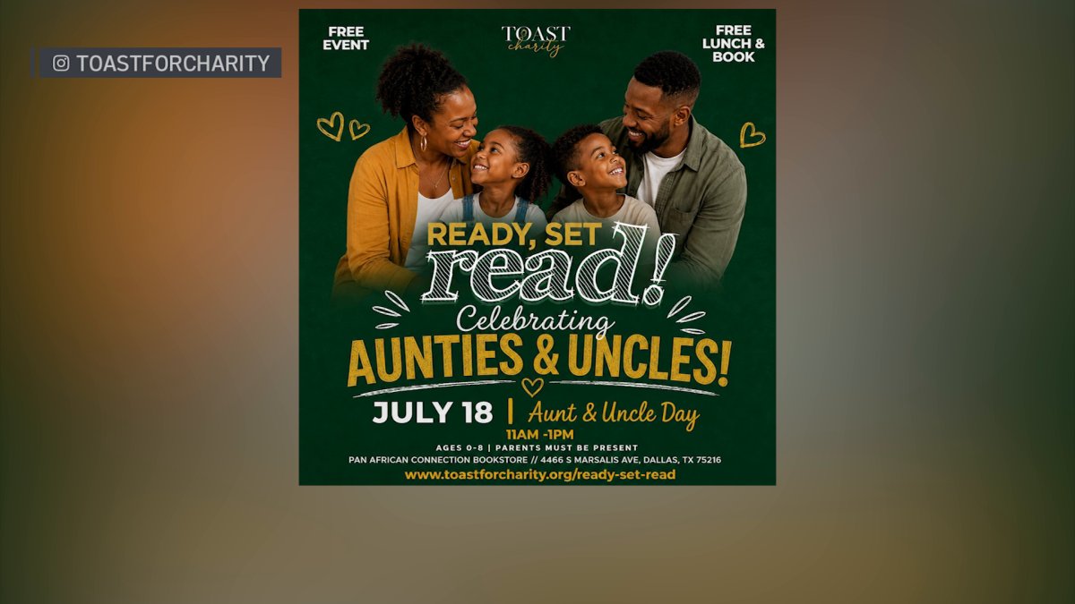 Ready. Set. Read! story time event from Toast for Charity – NBC 5 Dallas-Fort Worth