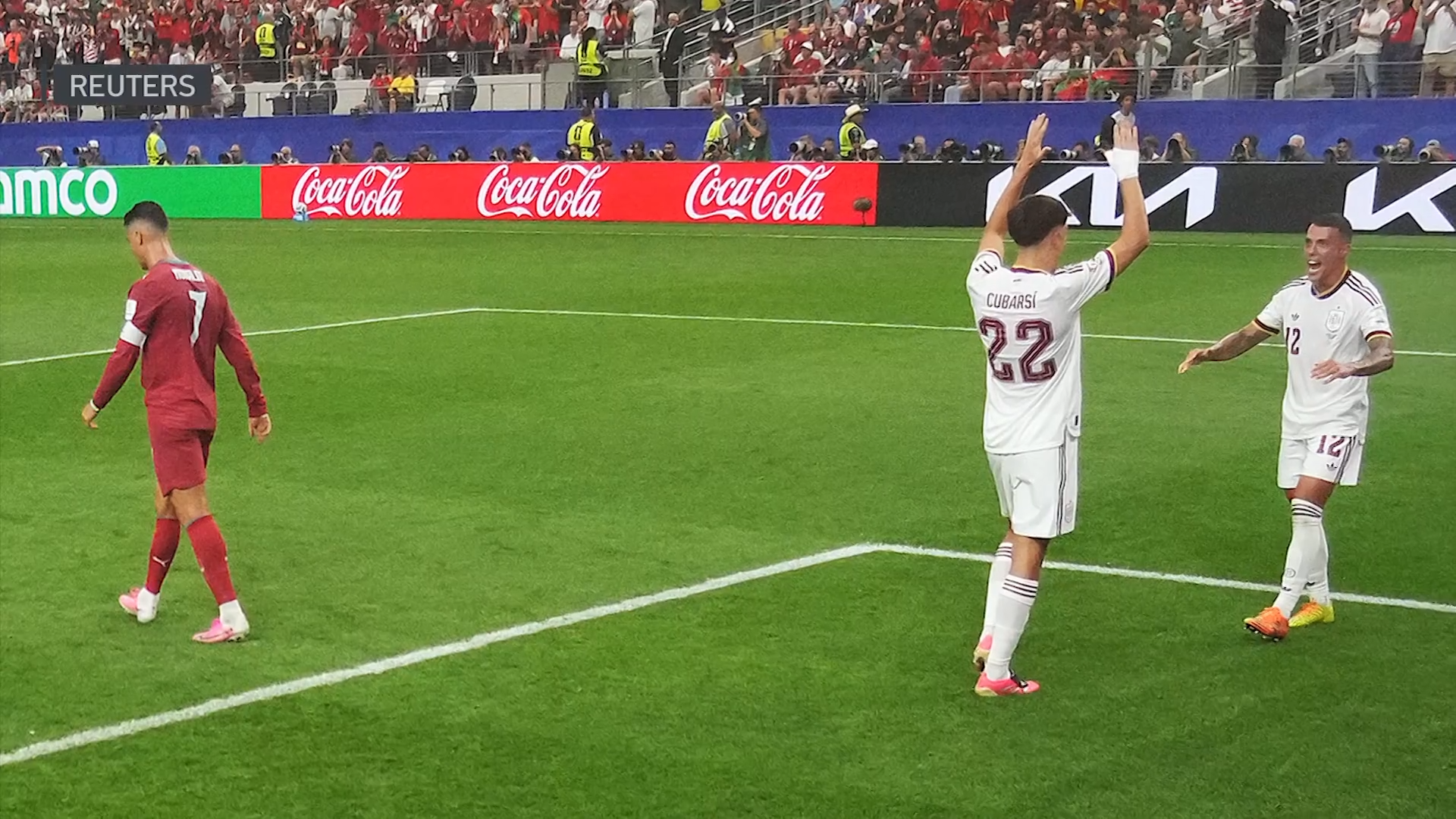 Spain celebrates advancing to the World Cup quarterfinals. It was the sixth and final World Cup for Cristiano Ronaldo, the 41-year-old superstar, ending with a 1-0 loss to his border rival in a round of 16 game.