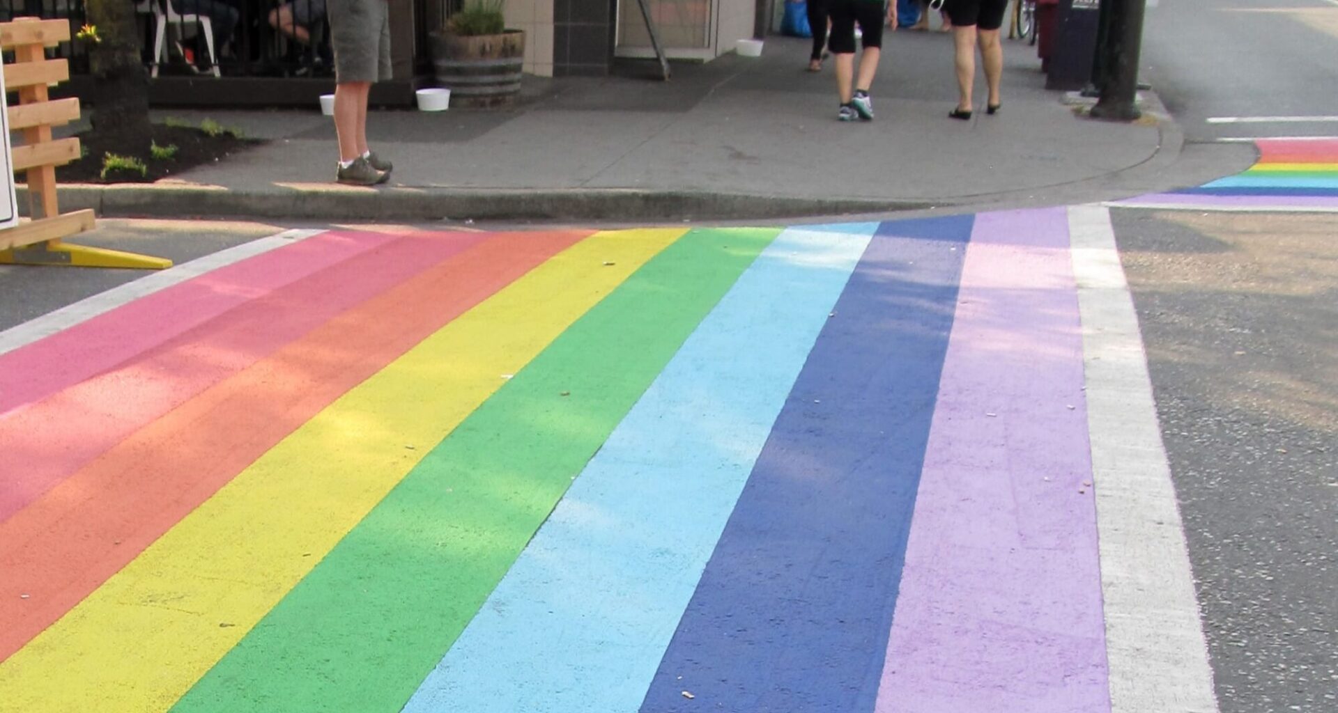 rainbow crosswalk