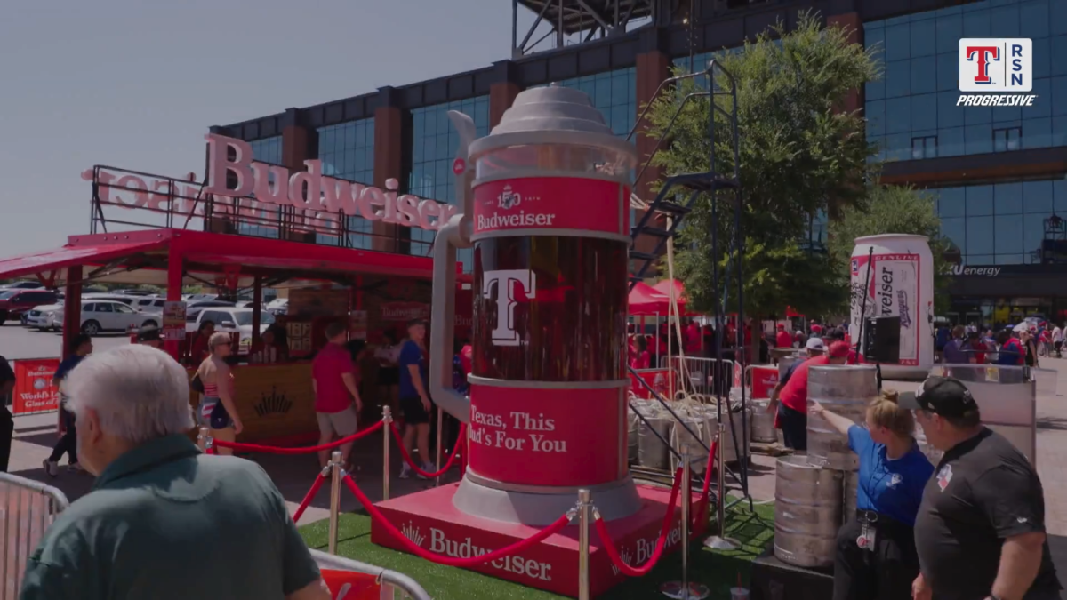Texas Rangers and Budweiser set Guinness record with 600-gallon beer – NBC 5 Dallas-Fort Worth