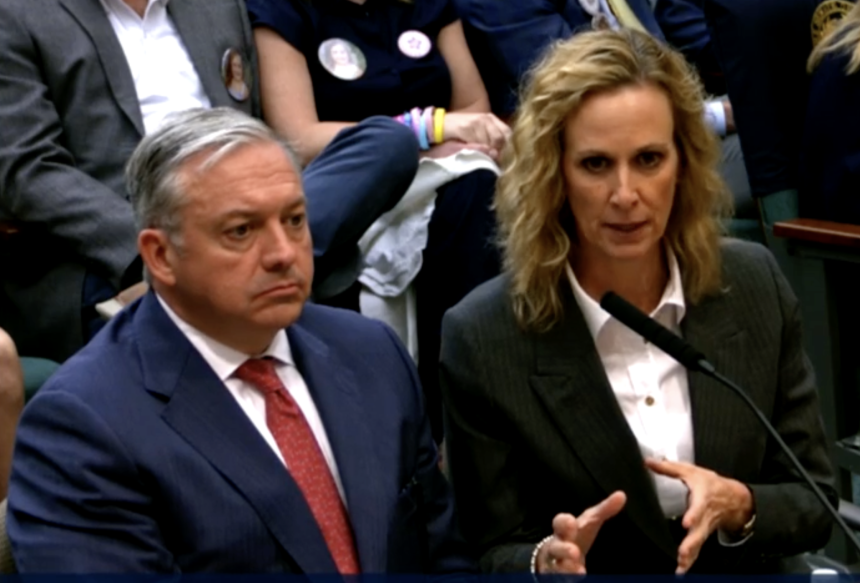 Massengale and Garrett during the hearing in April.