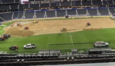 Grass field at AT&T Stadium removed after final World Cup match in North Texas