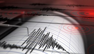 Seismograph showing earthquake waves. (Getty Images)