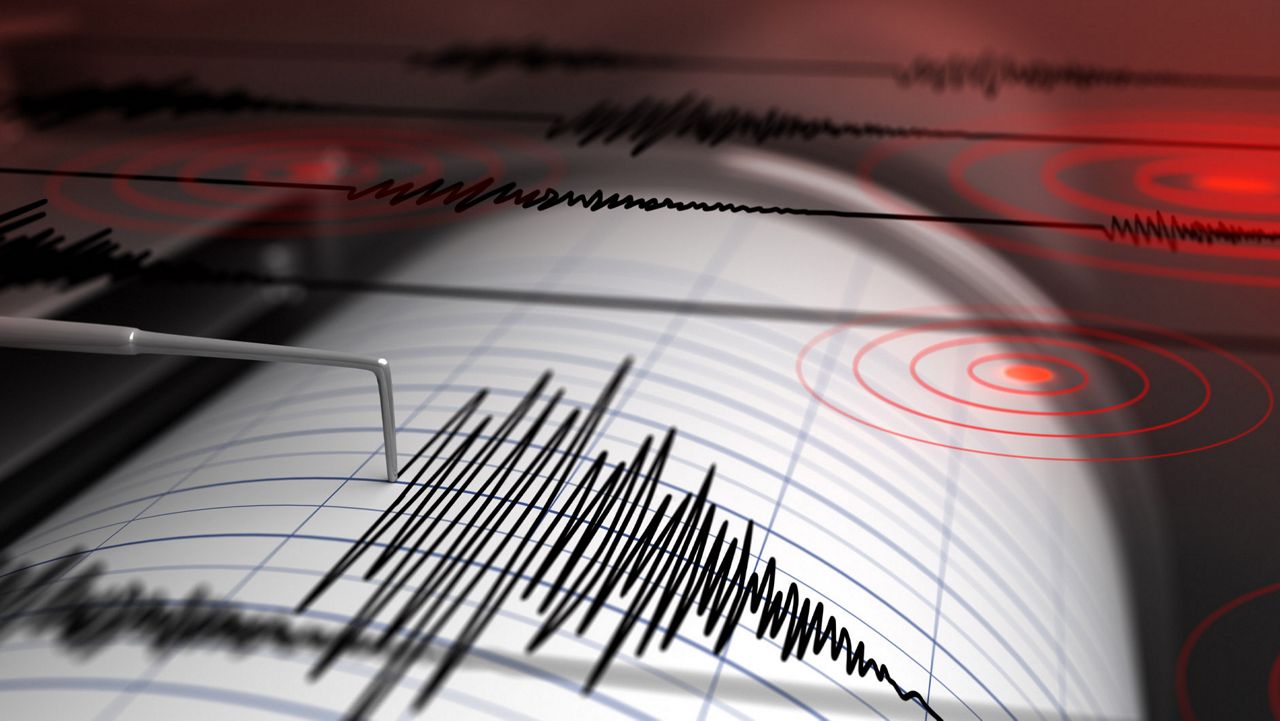 Seismograph showing earthquake waves. (Getty Images)
