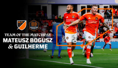 Attackers Mateusz Bogusz and Guilherme named to MLSSoccer.com Team of the Matchday after standout performances in victory over Texas rivals