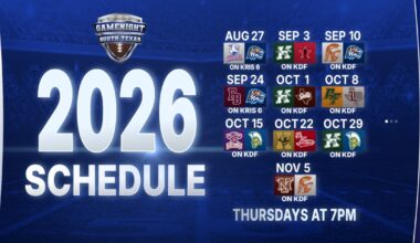 Game Night South Texas 2026 schedule features 10 games