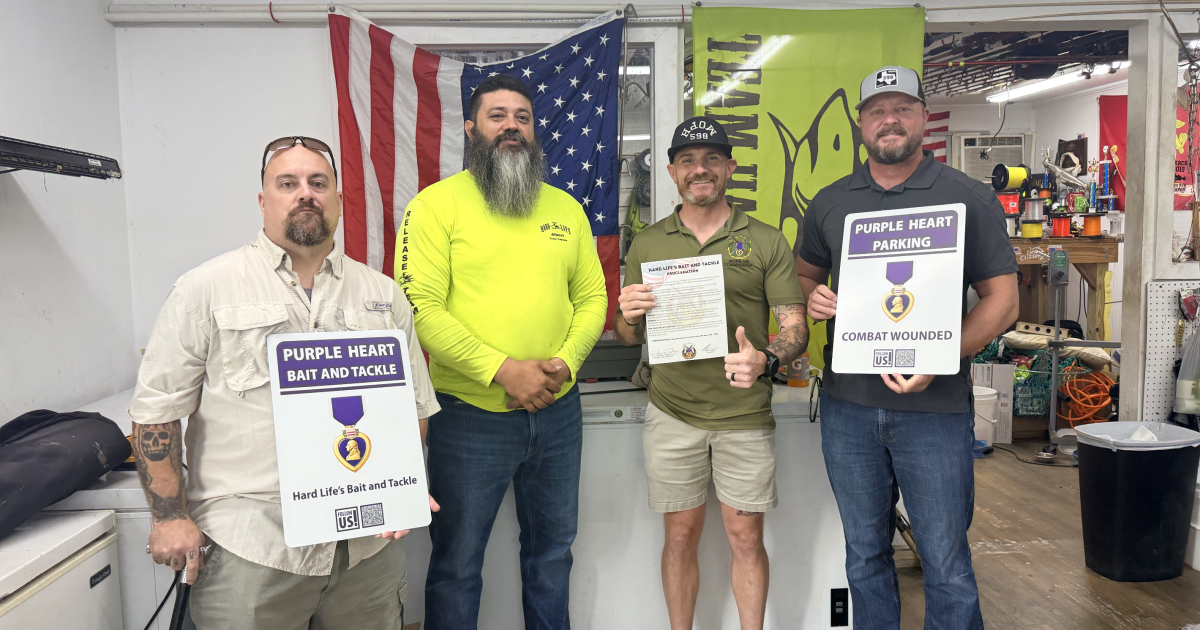 Team Hard Life named Purple Heart Entity for supporting veterans