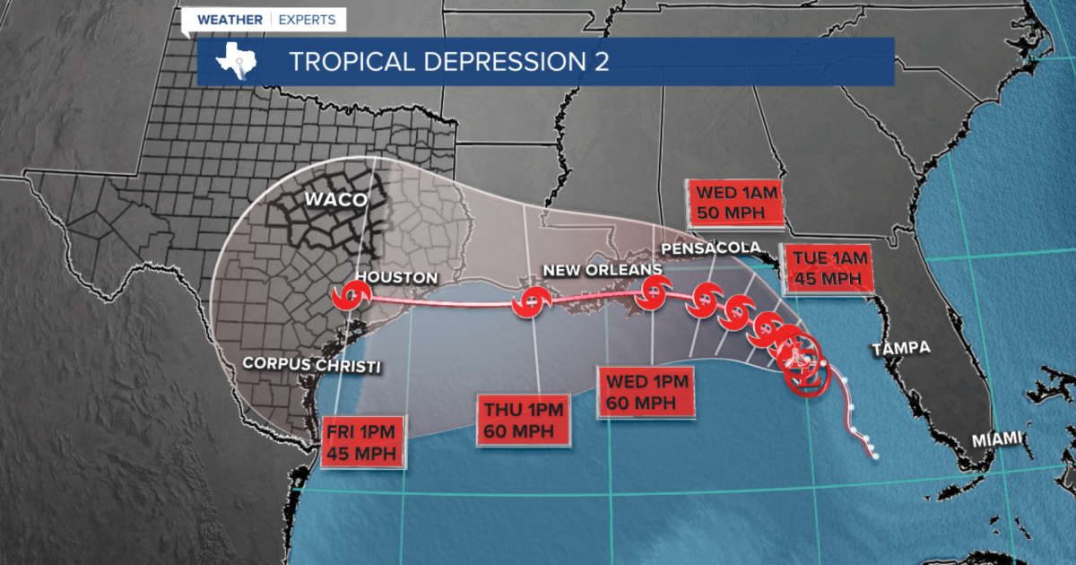 Tropical Depression forms, to move towards Texas this week