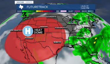 100 degree heat in Central Texas likely back Sunday