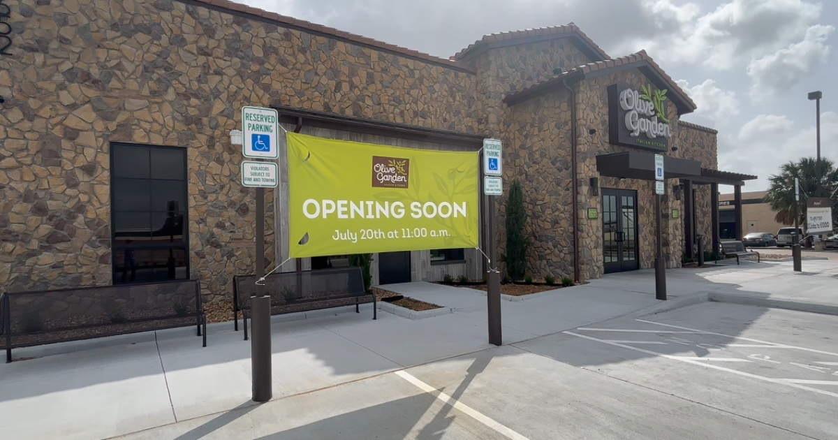 Grand opening for Olive Garden's new westside location is days away