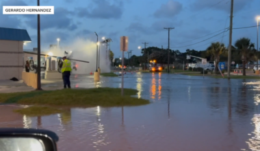 Contractor liable for Thursday water break