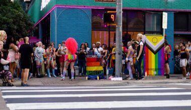 LGBTQ+ community holds vigil for Austin rainbow crosswalks
