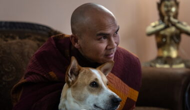 2,300-mile peace walk thrusts Texas monk and his dog into spotlight