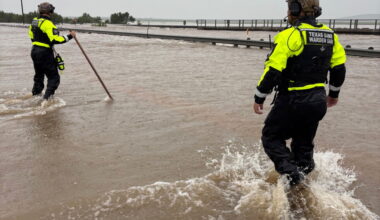 Dozens of people have been rescued in Texas amid heavy rain and grim weather forecasts