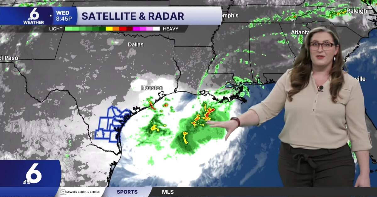 Bertha's rain nears the Coastal Bend, cooling sizzling temps temporarily