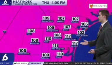 Major heat risk this weekend as temps approach 100 degrees in the Coastal Bend