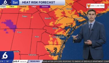 Major heat risk this weekend as temps approach 100 degrees in the Coastal Bend