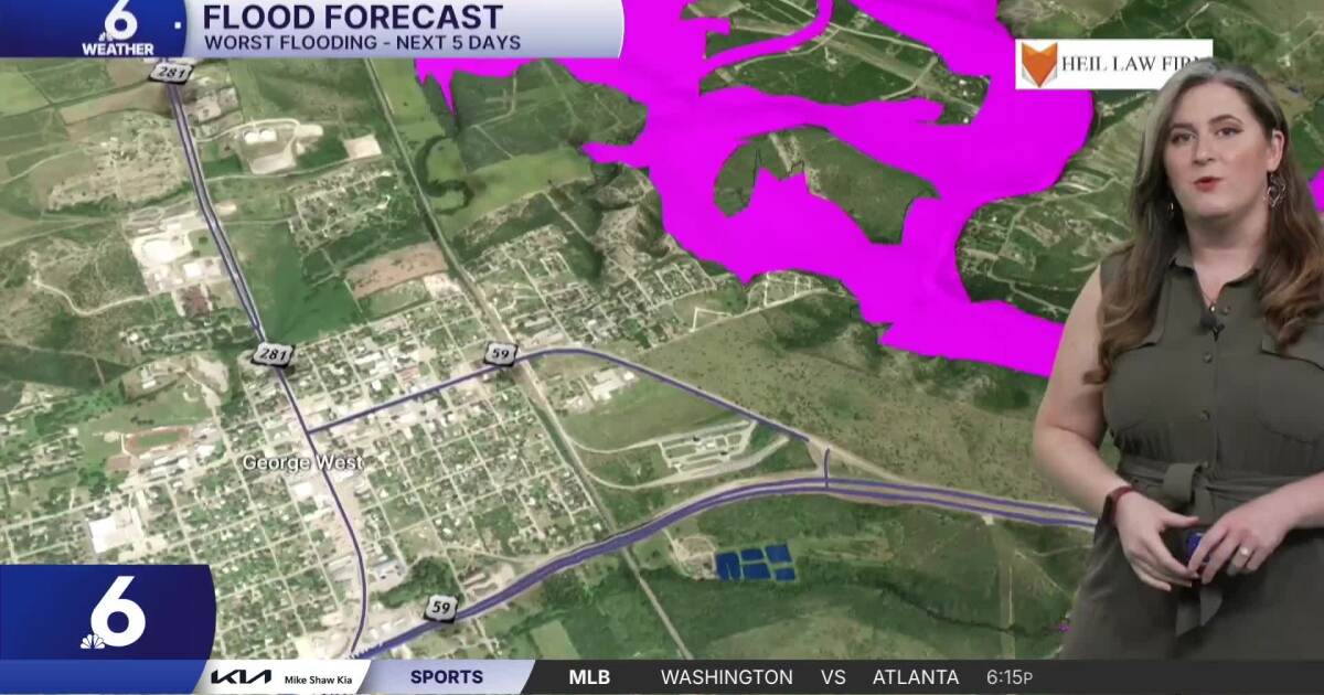 Friday's forecast includes rising temps and a rising Nueces River