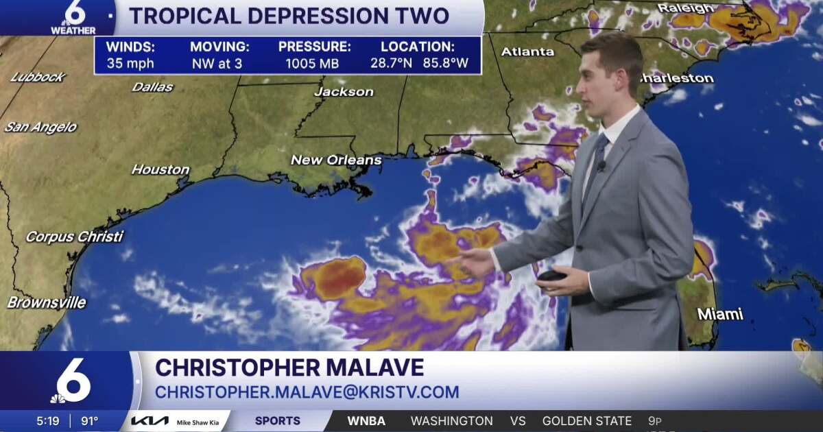 Near triple digit temps by midweek, TD2 still forecast to become Bertha
