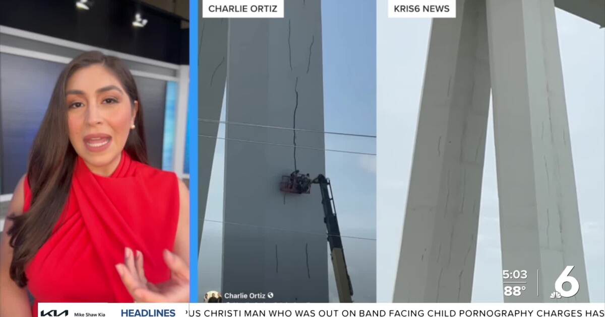 Harbor Bridge cracks draw social media attention