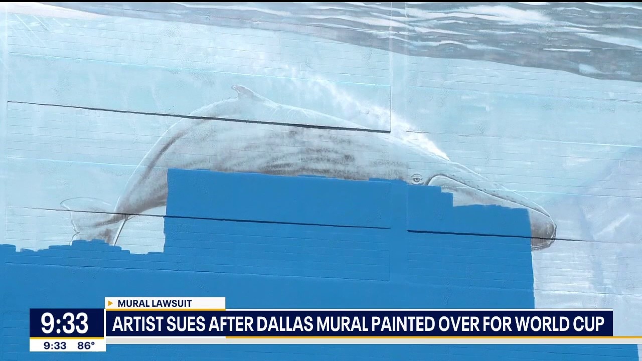 Artist sues after Dallas mural painted over for World Cup